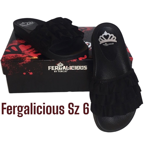 Fergalicious Slide On Sandals Size 6M NWT - Picture 1 of 8